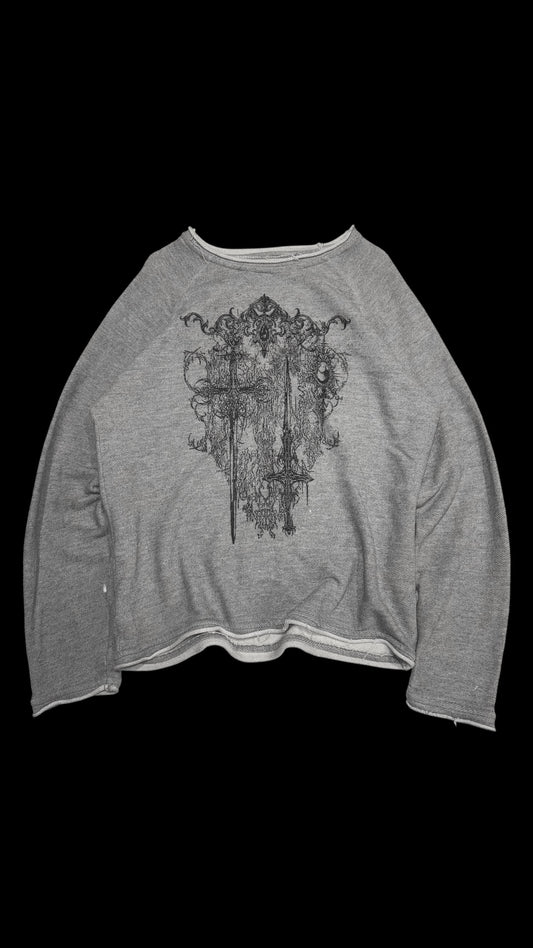 Gothic distressed sweater