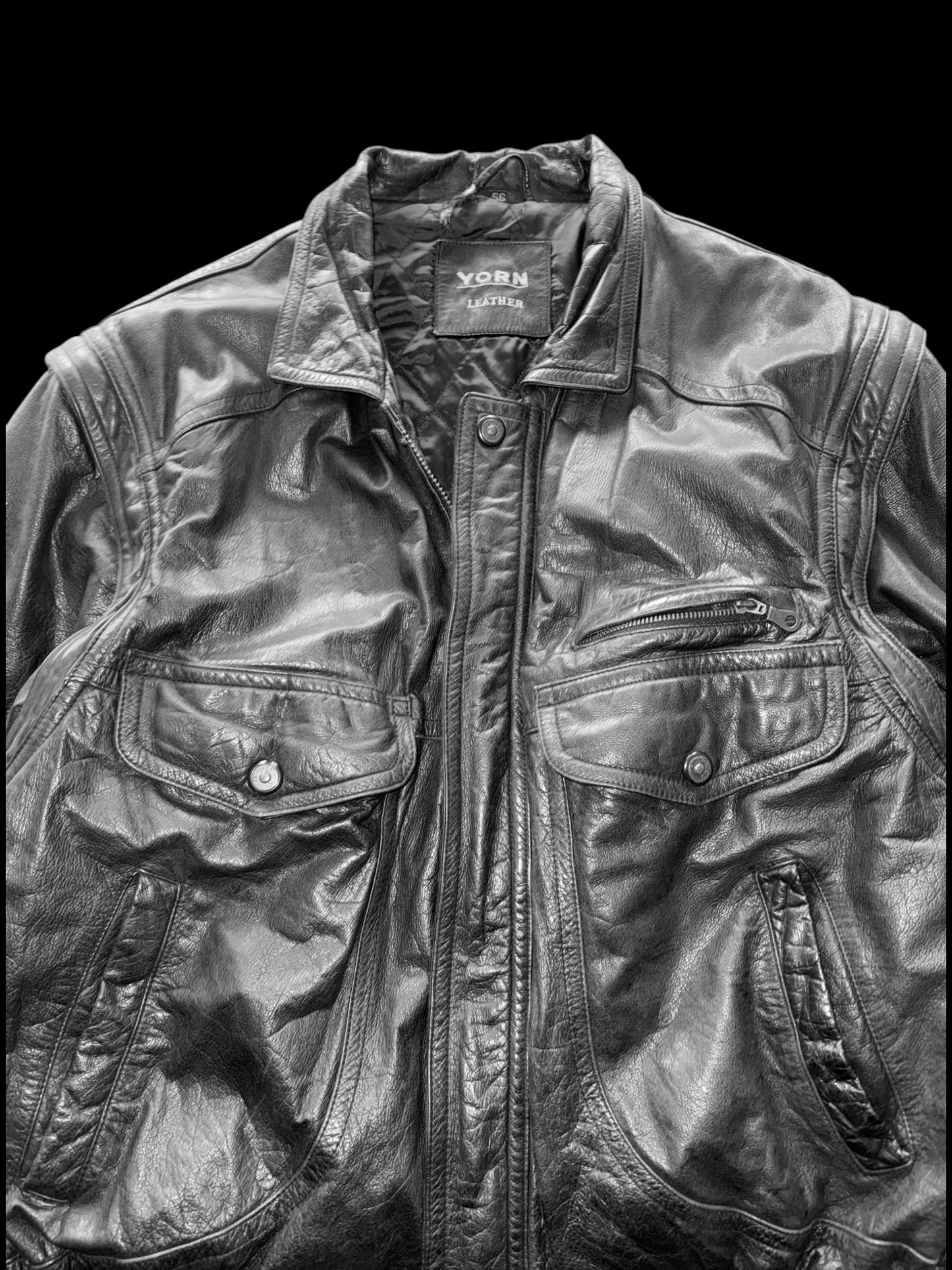 Vintage Leather Bomber
