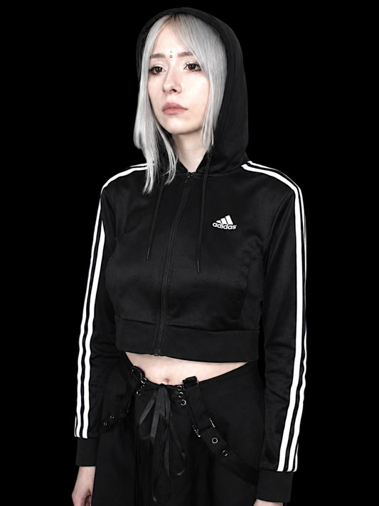 Adidas Cropped Zip-Hoodie