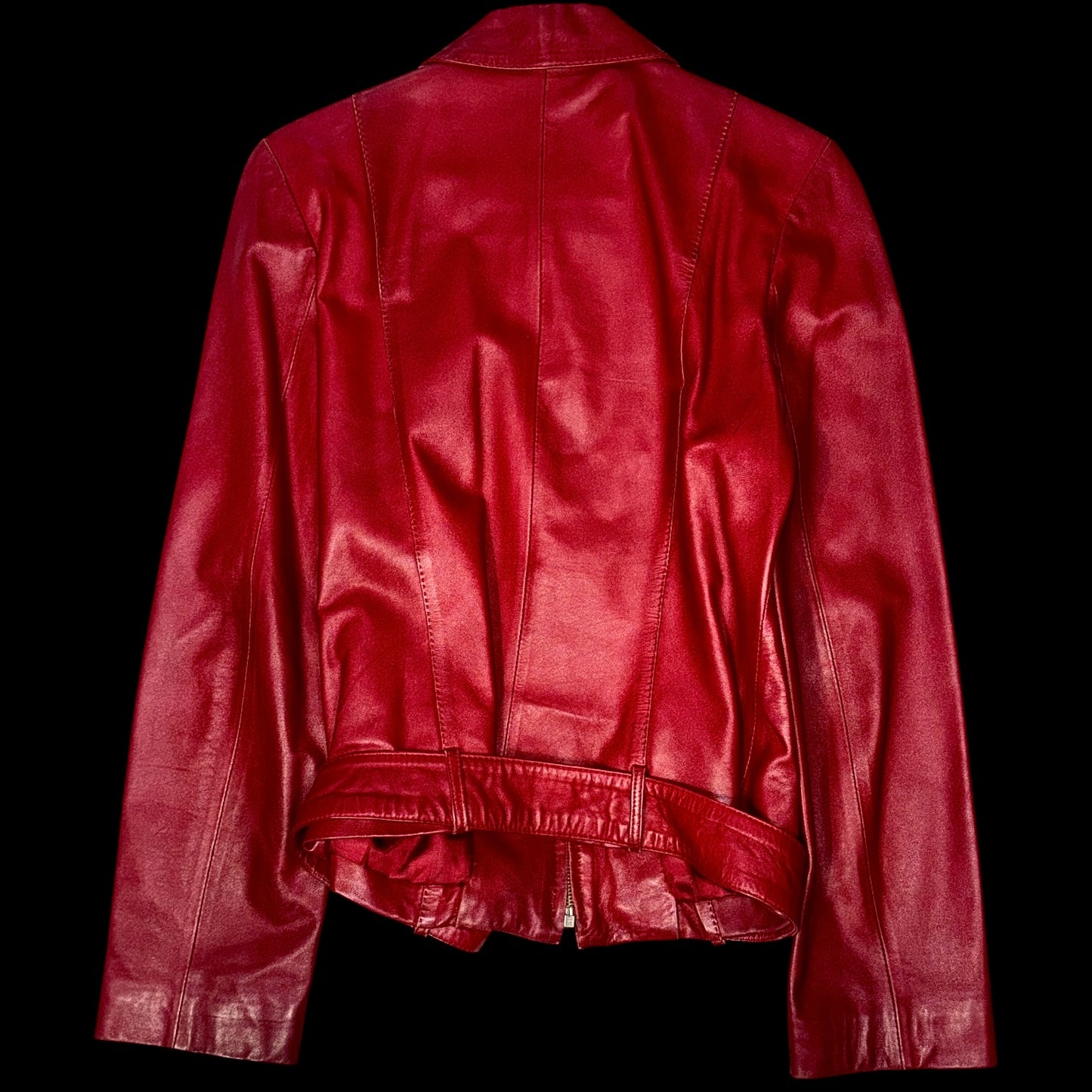 Вінтажна шкіряна куртка розміру L