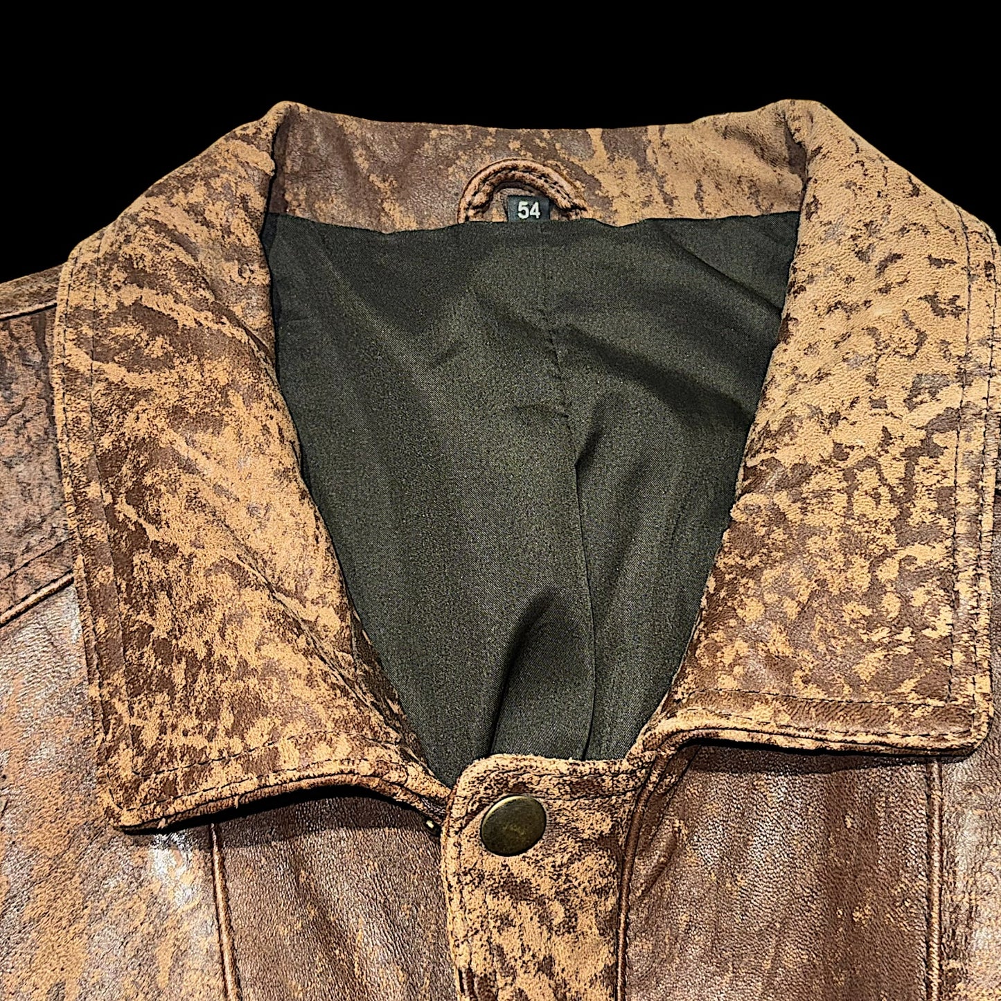 Вінтажний шкіряний бомбер ХЛ