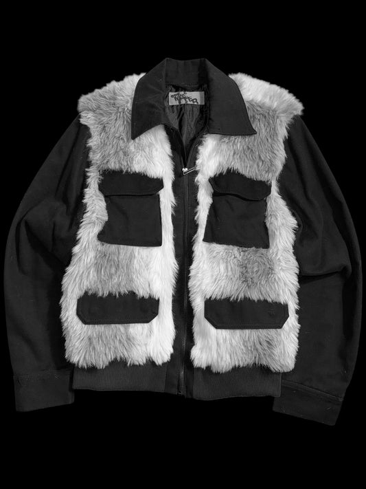 Denim & Fur Cargo jacket