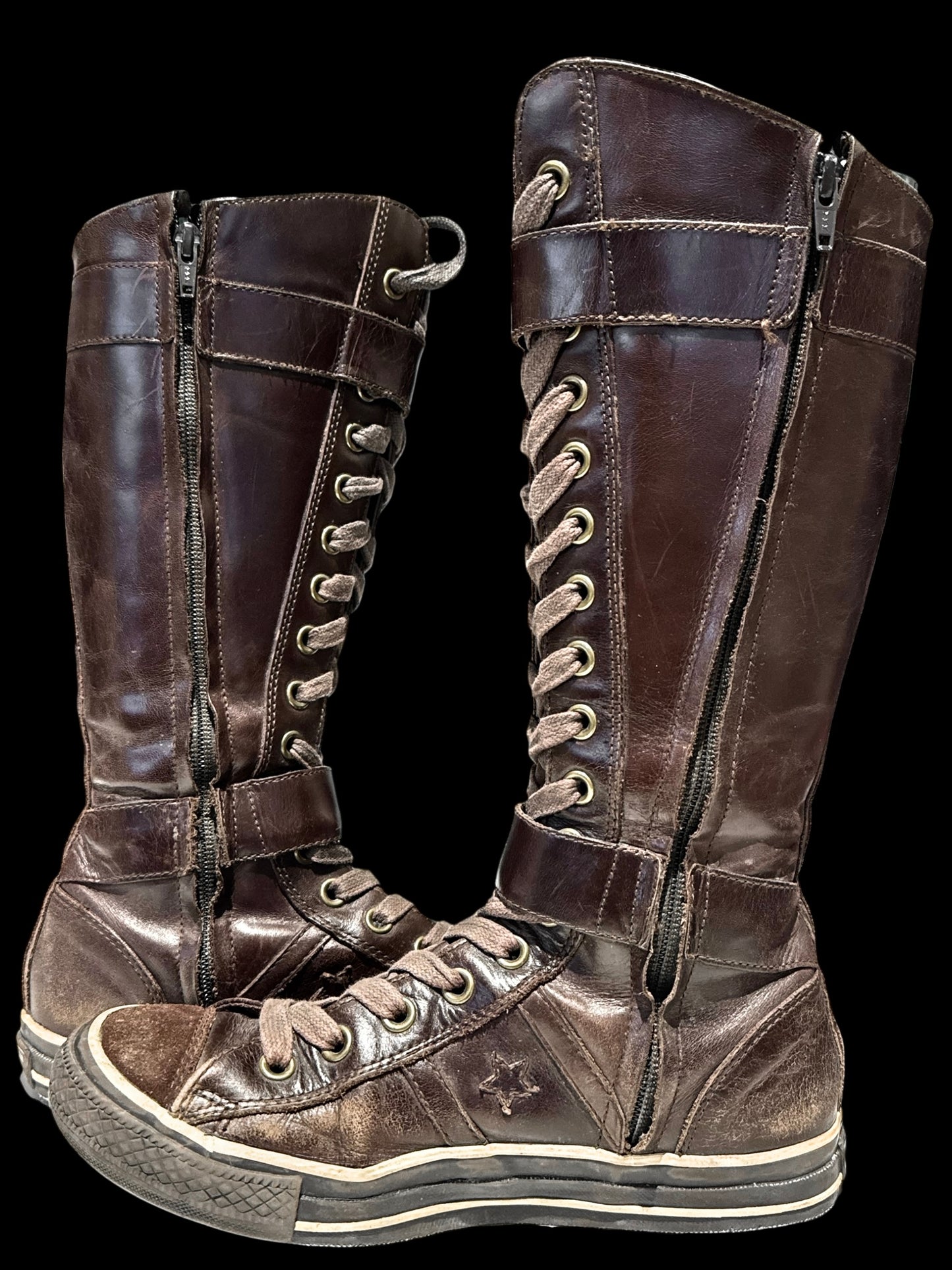 Converse Buckle Leather Shoes