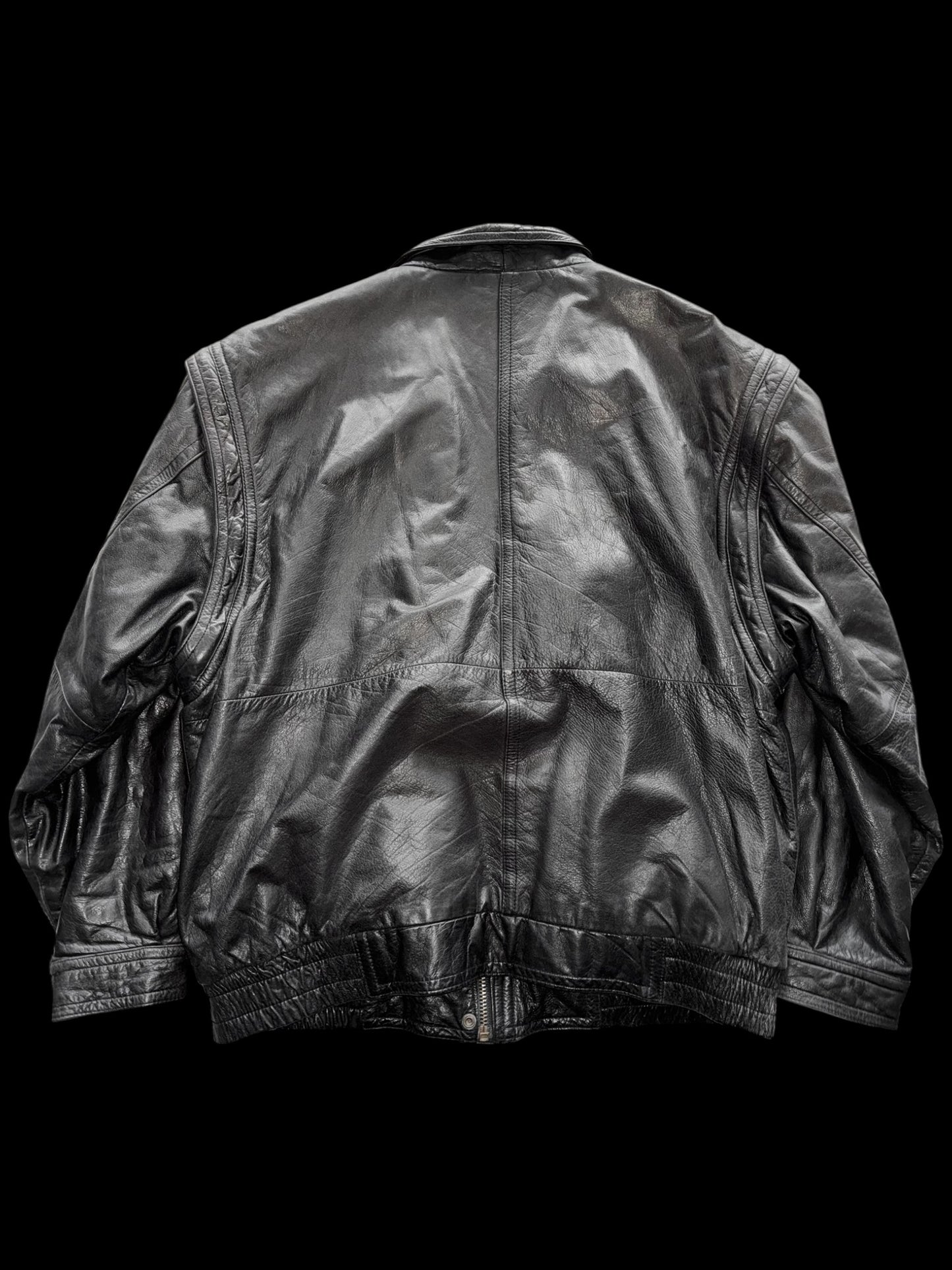 Vintage Leather Bomber