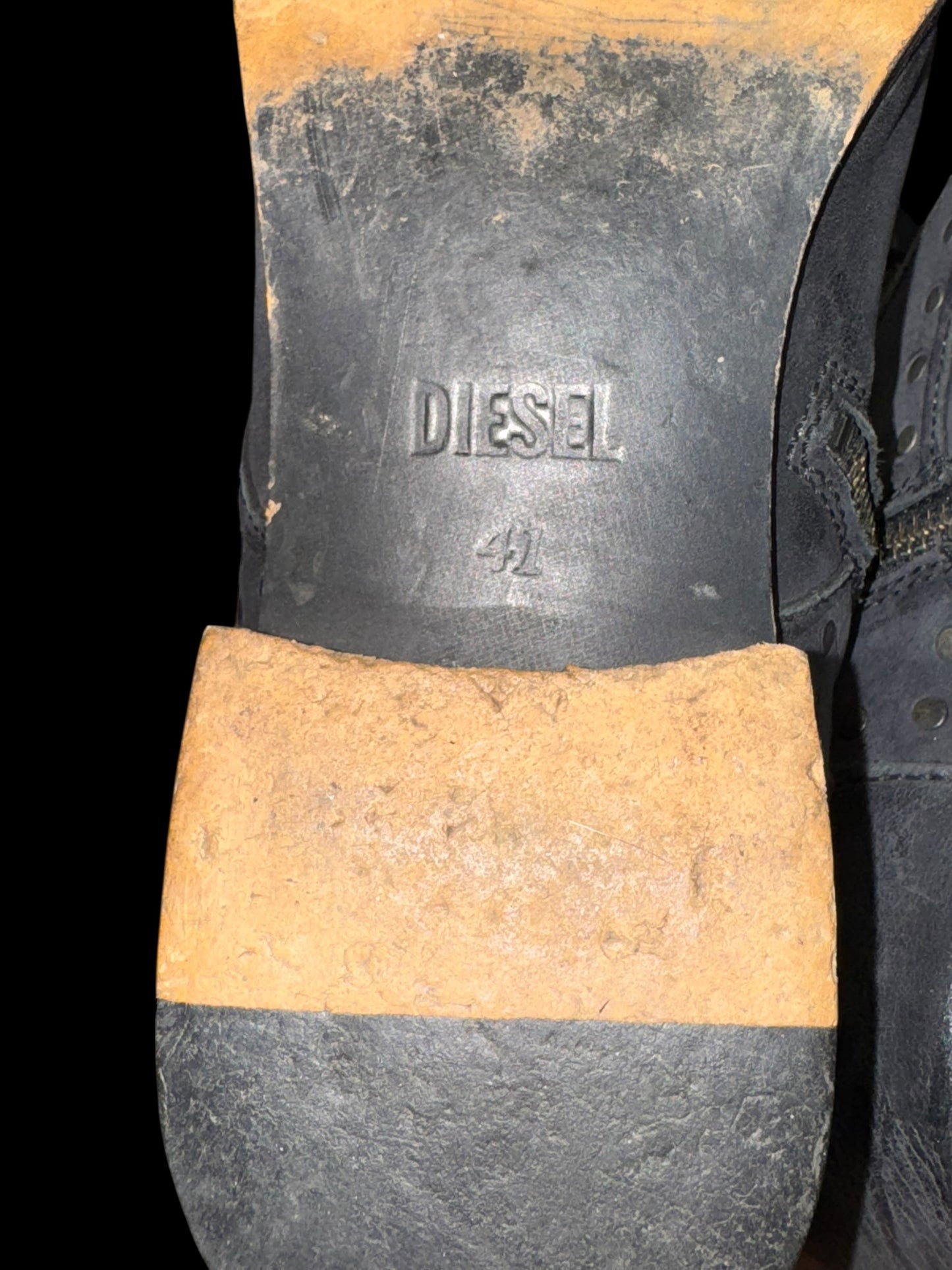 Diesel studded boots 41