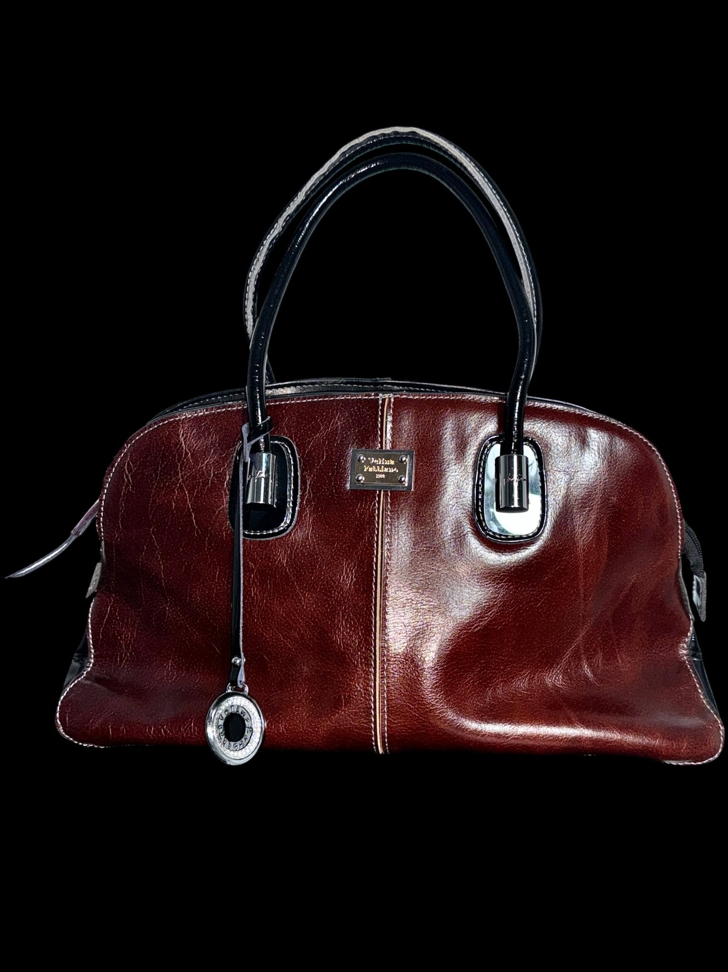 Velina Fabbiano Brown Leather Bag