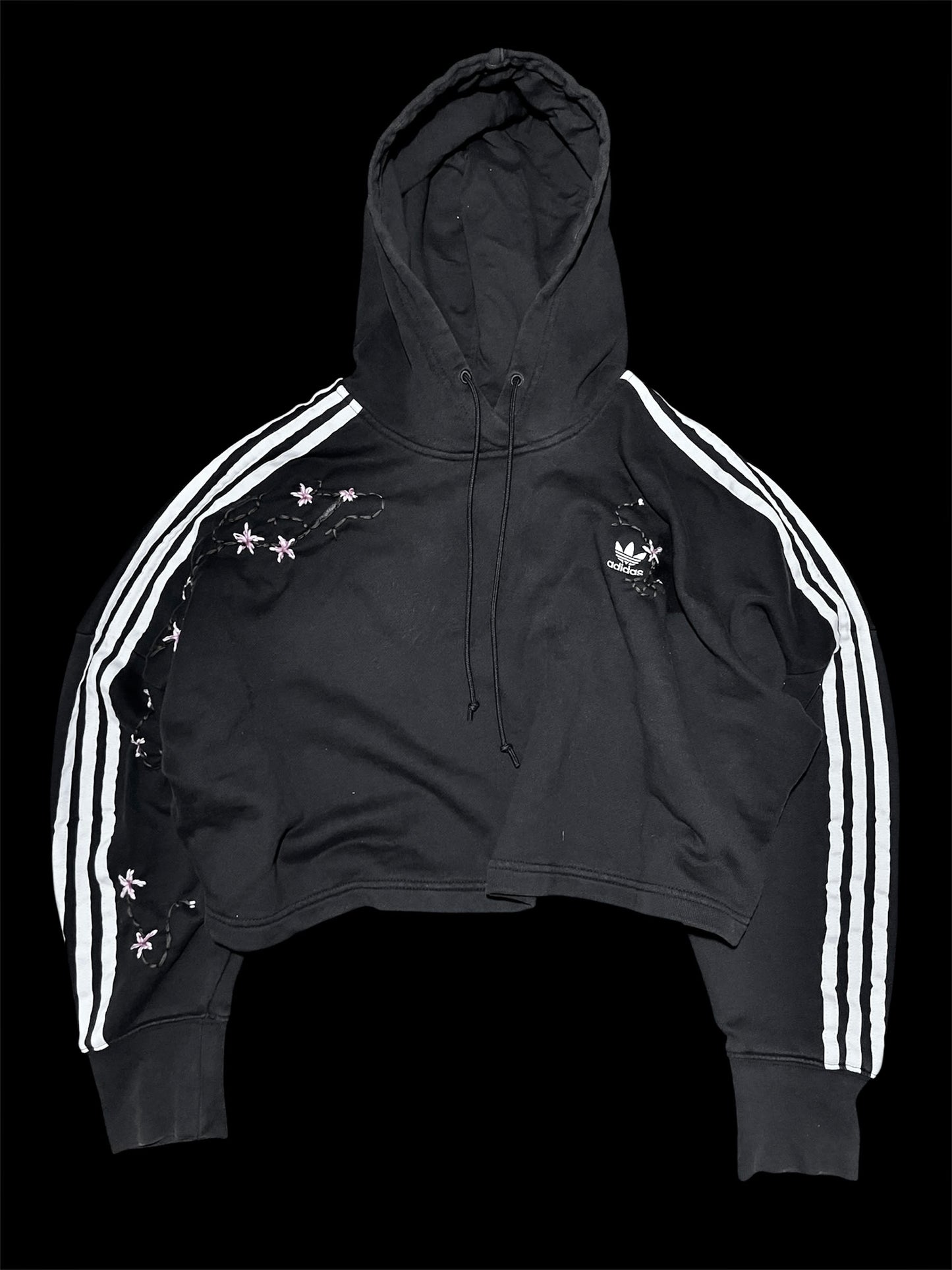 Adidas Cropped Flowers Hoodie
