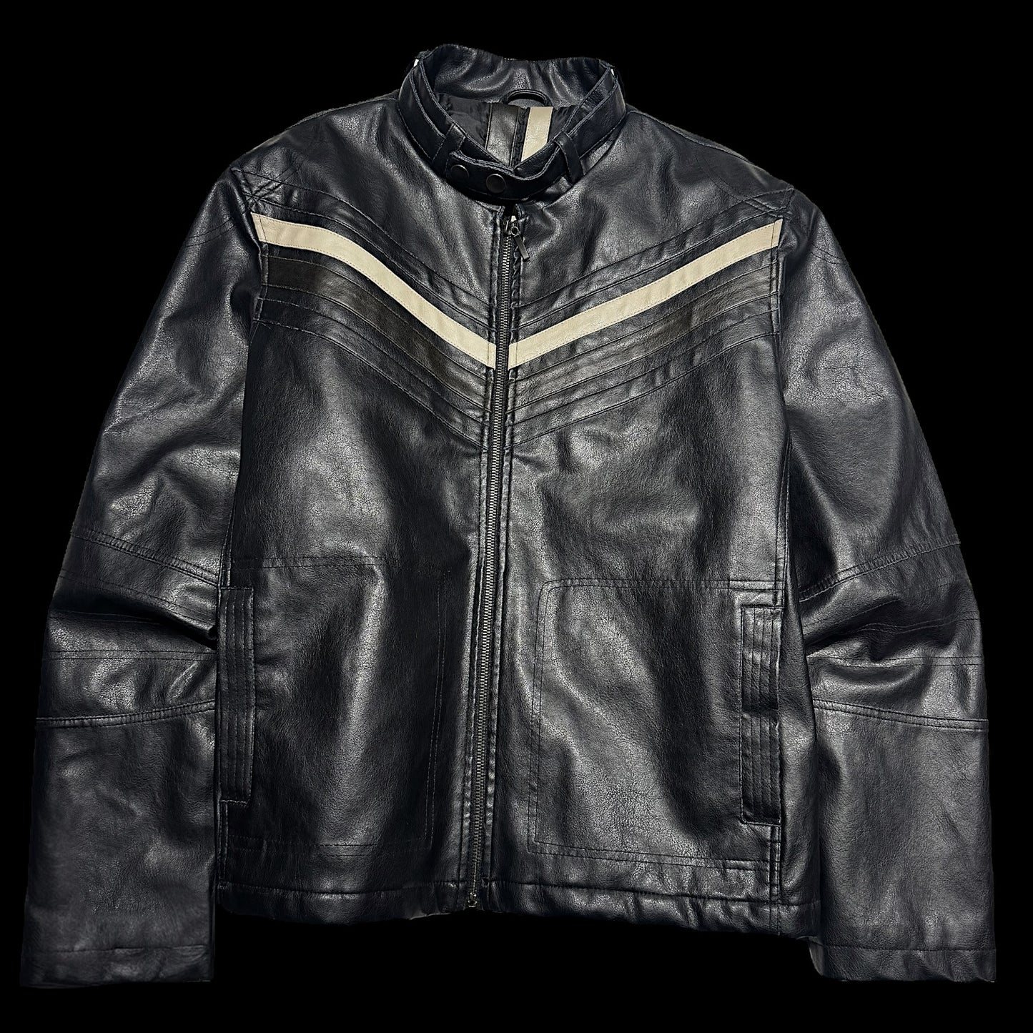 Vinatge racer leather jacket