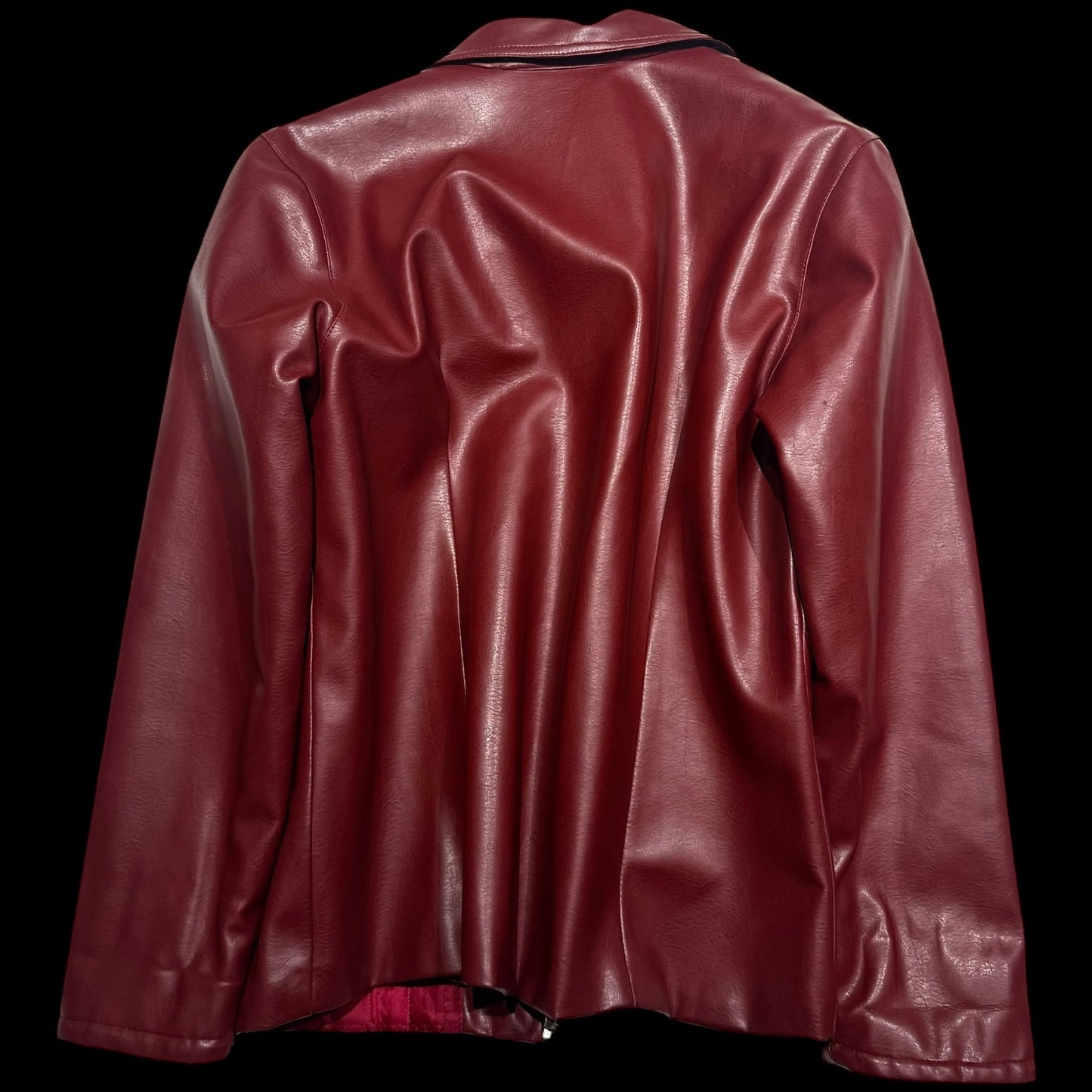 Vintage red leather jacket