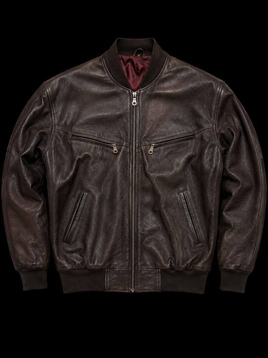 Vintage Leather Bomber