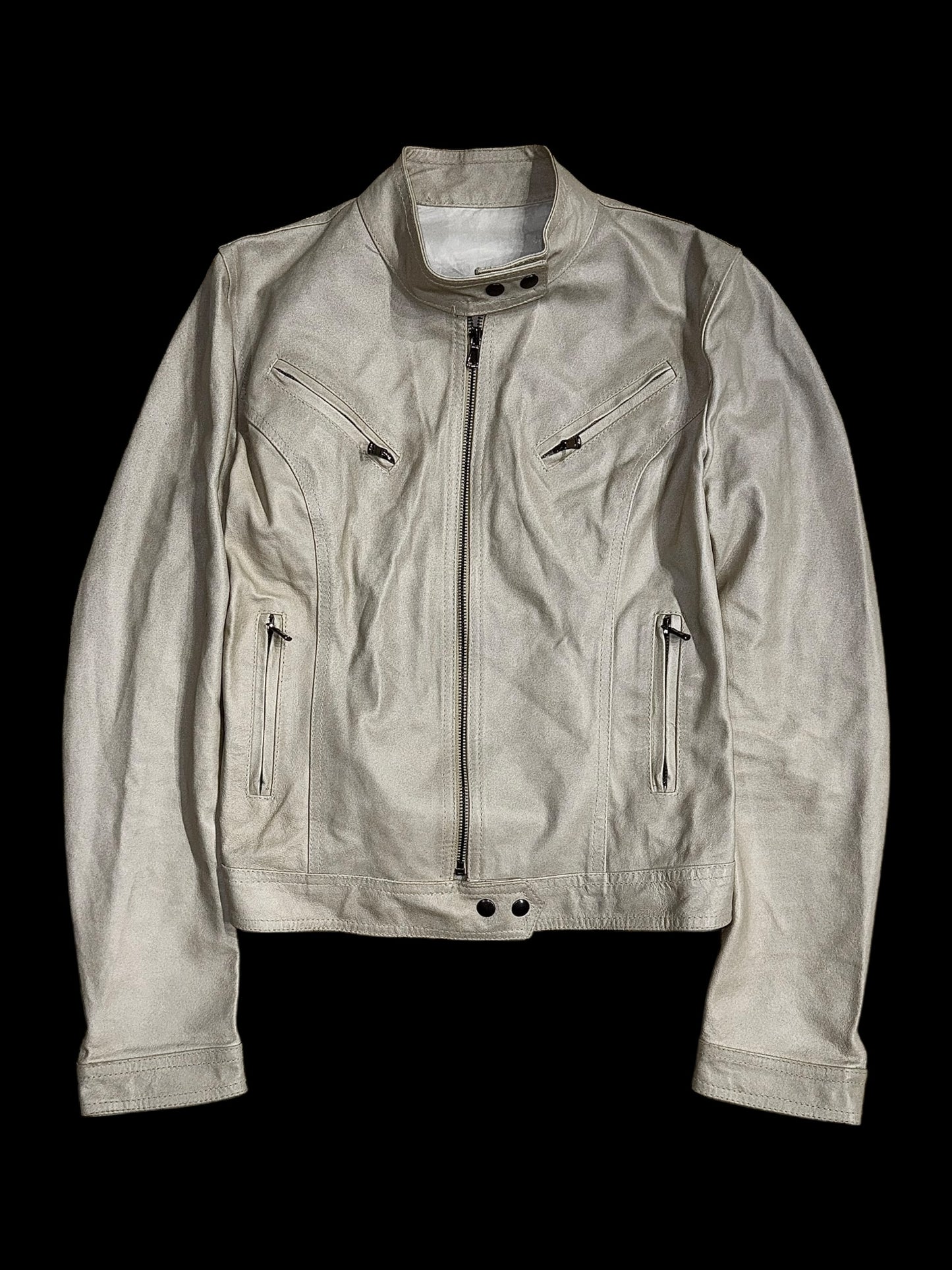 White Leather Jacket