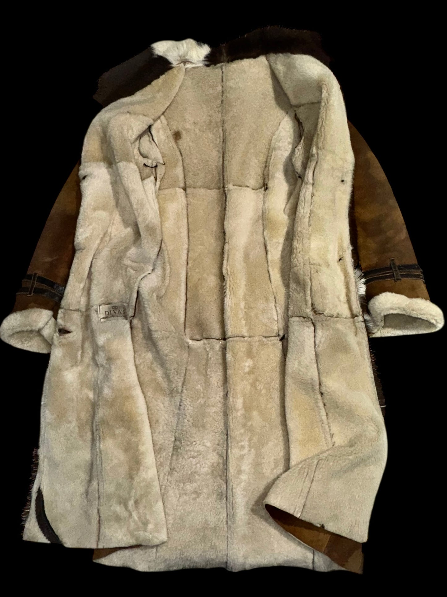 Vintage coat with pony hair