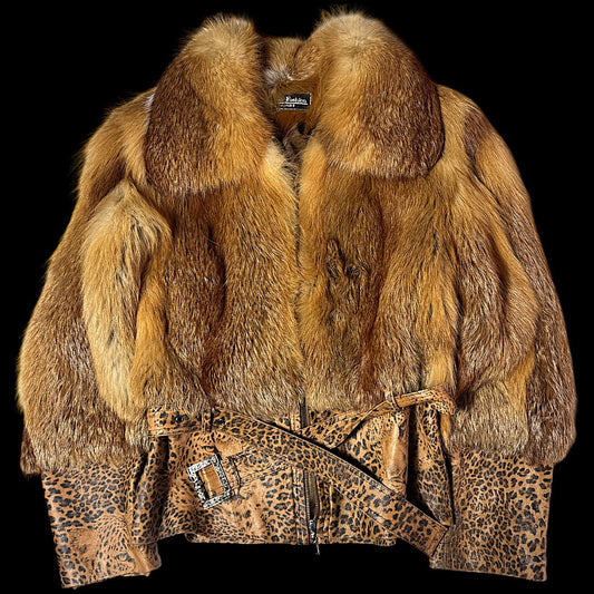 Бомбер з лисячого хутра М