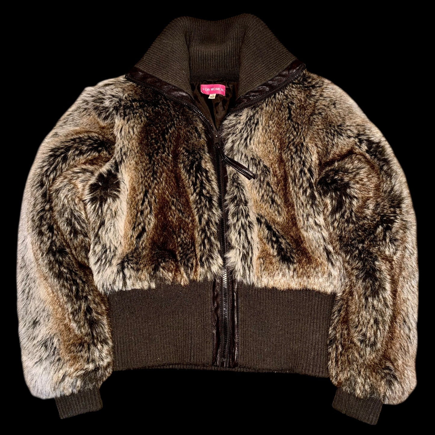 Хутряна бомбер-куртка S 