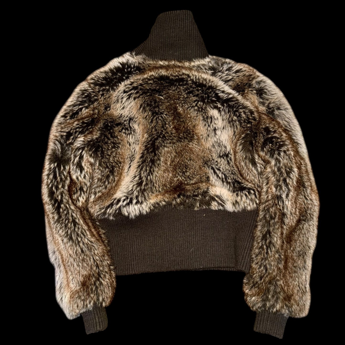 Хутряна бомбер-куртка S 