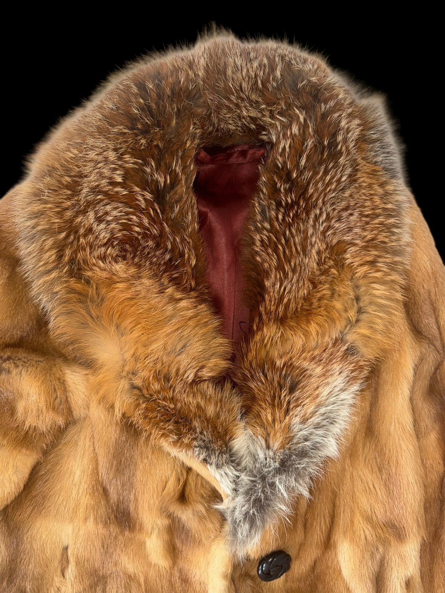 Fox fur coat S