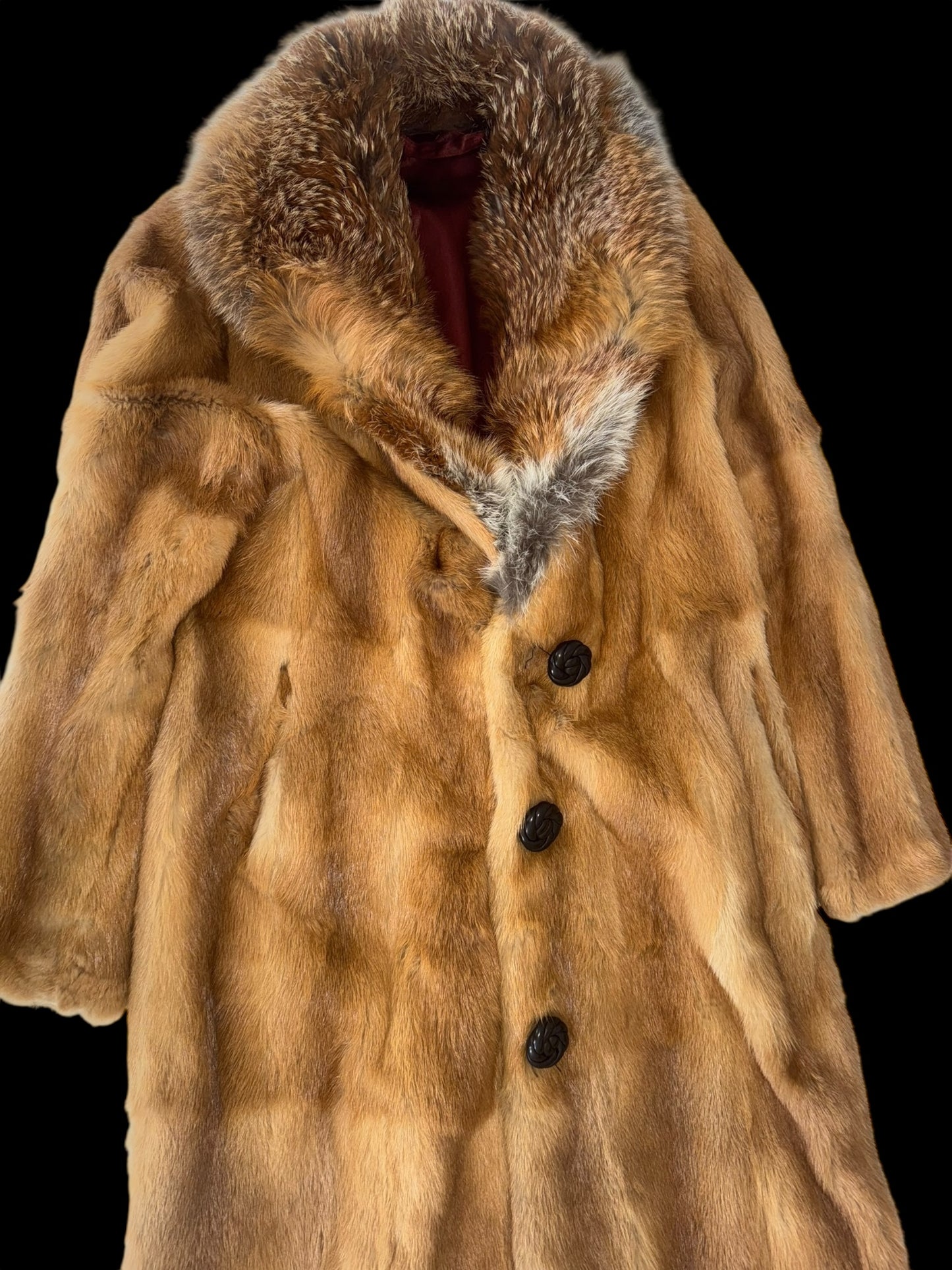 Fox fur coat S